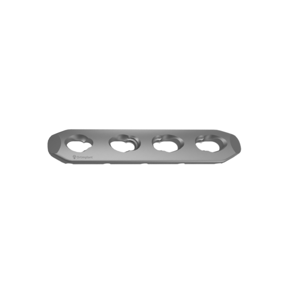 MINI RECTA PLACA DE BLOQUEO 2,4 MM ORTIMPLANT